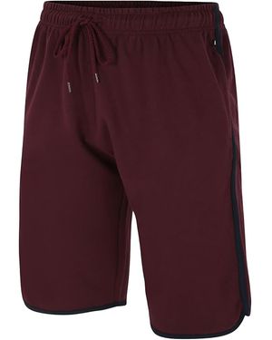 KAM Jeanswear Kam Shorts With Side Stripe Cotton Blend Gym - Purple