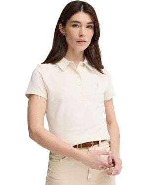 POLO CLUB Short Sleeve Slim Fit Shirt Polo-Shirt-S-S7 - White
