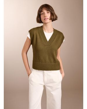 Baukjen Charlene Organic Cotton Merino Blend Tank - Brown