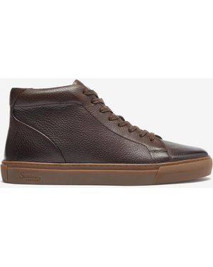 Oliver Sweeney Laxey Soft-Milled Calf Leather Hi-Tops - Brown