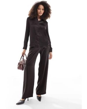 French Connection Satin Trouser - Black
