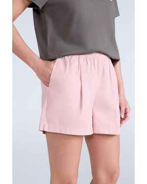 Mountain Warehouse Comfort Shorts With Pockets Drawstring Fastening Casual Bottoms Cotton - Pink