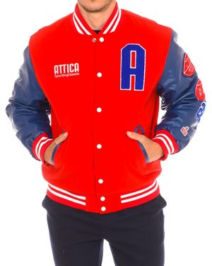 Attica Sporting Goods At-Fw22-017 Baseball Jacket - Red