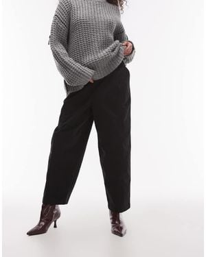 TOPSHOP Balloon Casual Fit Trouser - Black