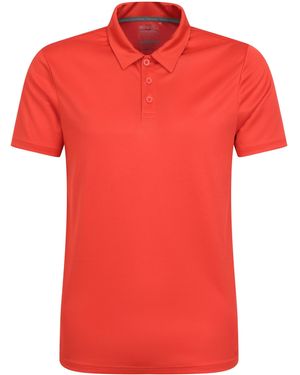 Mountain Warehouse Endurance Isocool Poloshirt (helder Oranje) - Rood