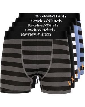 Bewley & Ritch Kurhah 5Pk Boxer Shorts - Black