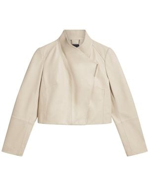 Ted Baker Riyoze Leren Cropped Wikkeljas - Naturel