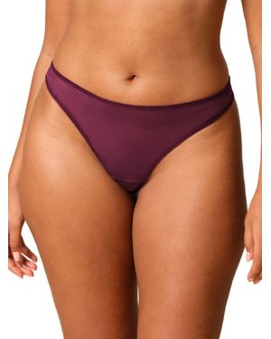 Gossard Glossies Thong - Purple