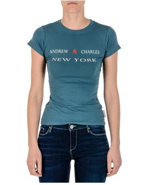 Andrew Charles by Andy Hilfiger T-Shirt Short Sleeves Round Neck Tarana - Blue