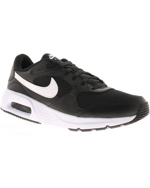 Nike Running Trainers Air Max Sc Lace Up Lightweight Logo - Black