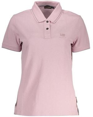 Napapijri Cotton Polo Shirt Material_Cotton - Pink