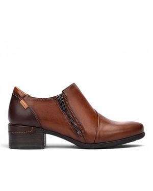 Pikolinos Leather Low Heel Shoes - Brown