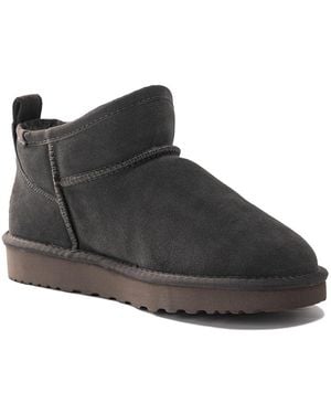 Aus Wooli Australia Sheepskin Classic Ultra Mini Boots Airlie - Black