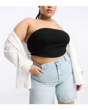 ASOS Design Denim Bermuda Shorts With Distressed Hem - Black