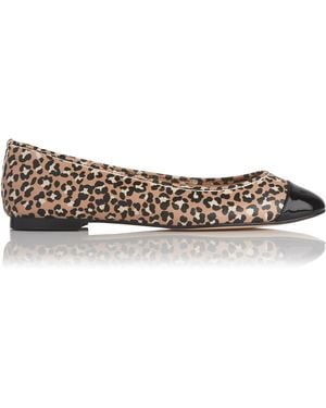 LK Bennett Suzanne Flats, Leather - Metallic