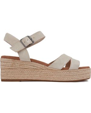 TOMS Audrey Wedge Sandals - Natural