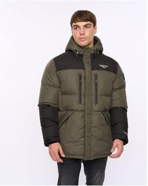 Crosshatch Squadage Panel Jacket - Brown