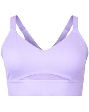 Brooks Drive Interlace Run Sports Bra - Blue