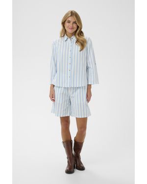 Saint Tropez Overhemd Met Lang Mouwen Zalindasz Overhemd Met Lang Mouwen Regular Fit - Blauw