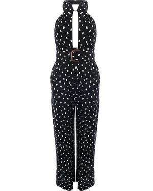 Forever New Cut-Out Halterneck Wide Leg Jumpsuit - Black