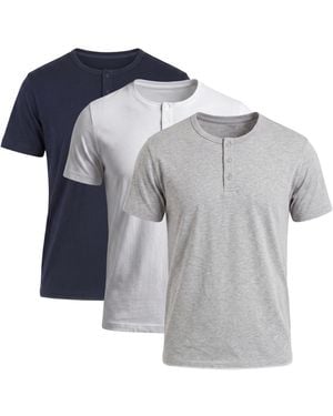 Brave Soul 3 Pack Cotton Jersey Polo Shirts - Grey