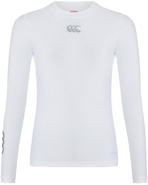 Canterbury Ladies Thermoreg Long-Sleeved Base Layer Top - White