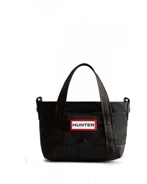 HUNTER Nylon Mini Topclip Tote - Black