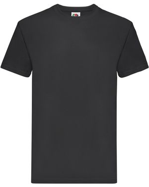 Fruit Of The Loom Adult Super Premium Plain T-Shirt Cotton - Black