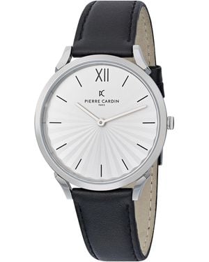 Pierre Cardin Pigalle Plissée Watch Cpi.2000 Leather - Grey