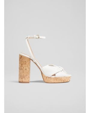LK Bennett Amanda Formal Sandals, Nappa Leather - White