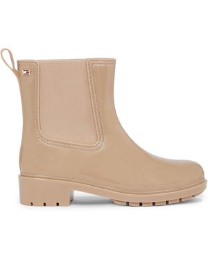 Tommy Hilfiger Flag Rainboots - Natural