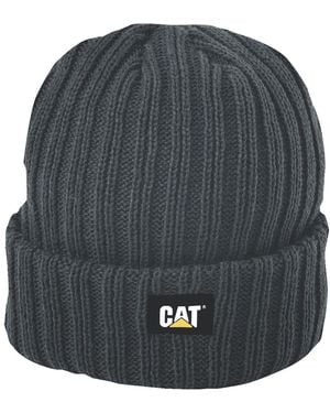 Caterpillar C443 Rib Watch Hat Headwear (Graphite) - Grey