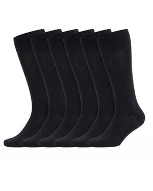 Kisses&Love 6 Pairs Executive Socks Kl66030 - Blue