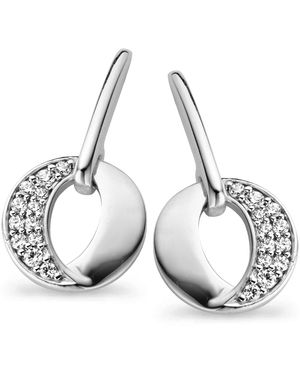 Orphelia 925 Sterling Drop Earrings - Metallic