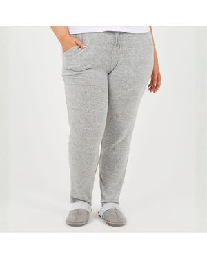 Brave Soul Heathered Patterned Straight Joggers - Grey