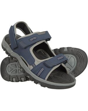 Mountain Warehouse 'Z4' Sandals With Neoprene Lining Hook & Loop Strap Summer Shoes - Black