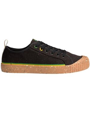 Havaianas Tns Canvas Low Top Trainers With Speckled Pattern - Black