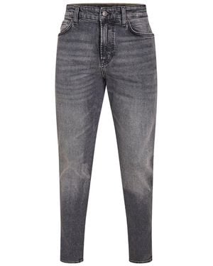 BOSS High Rise Slim Fit Five Pocket Jeans - Grey