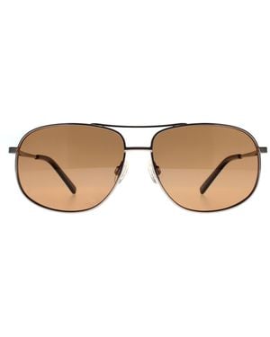 Serengeti Aviator Glimmend Gunmetal Saturn Polarized Drivers Sassari 2.0 - Bruin
