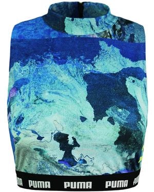 PUMA X Central Saint Martins Aop Crop Top - Blue