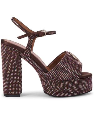 Kurt Geiger Eagle Platform Sandals - Brown