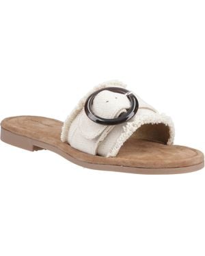 Hush Puppies Hayley Textile Sandals - Natural