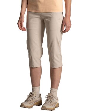 Craghoppers Ladies Kiwi Pro Iii Cropped Trousers (Oyster) - Grey