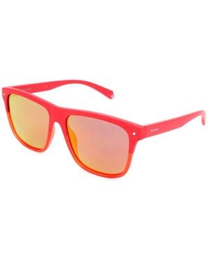 Polaroid Orange Resin Sunglasses - Red