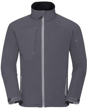 Russell Bionic Softshell Jacket (Iron) - Blue