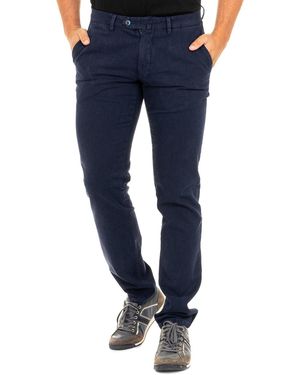 La Martina Long Trousers With Straight Cut Hems Kmta01 - Blue