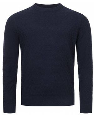 Ted Baker Loung Stitch Jumper Cotton - Blue