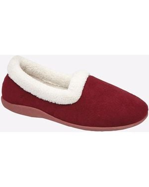 Sleeper Sandie Ii Memory Foam Slippers - Red