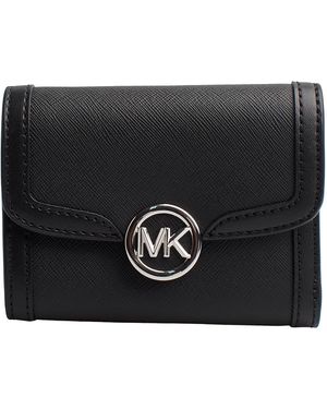 Michael Kors Leida 35s4s9gf2l Leather Wallet For - Black