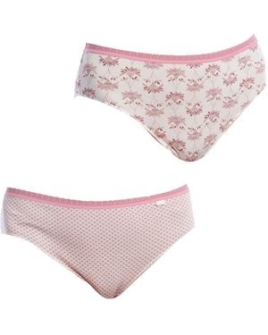 Janira Pack Of 2 Brislip Coquettes 1031792 Knickers For - Purple
